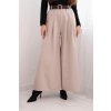 Kesi Włoski Dámske nohavice so širokým nohavicami a opaskom fango Farba: Béžový, Rozmer: universal Kód produktu: 1804