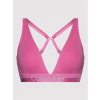 Dámska športová podprsenka QF6683E - TO3 - Hollywood ružová - Calvin Klein S růžova