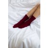VFstyle Dámske ponožky na spanie TRISTAN bordó Veľkosť: 35 - 38