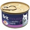 Brit Premium by Nature Cat Mousse Poultry Hearts 85 g