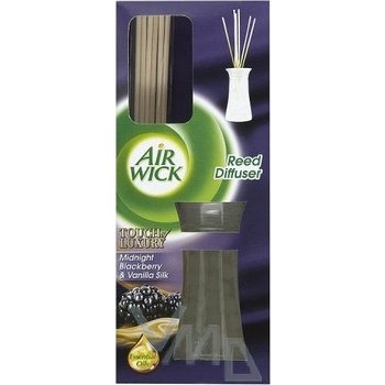 Air Wick Reed Diffuser Půlnoční ostružiny a vanilkové hodváb vonné tičinky 50 ml