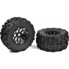 Team Corally Off-Road 1/8 MT gumy - Mud Claws - nalepené na černých discích - 1 pár