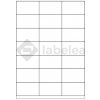 Labelea Samolepiace etikety 70x41 mm biele papierové, na hárku A4, pre laserovú a atramentovú tlač, Farba etikiet Biela, Počet hárkov v balení 1000 EPM070041W021J