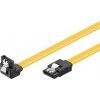 PREMIUMCORD 0,3m SATA 3.0 datový kabel 1.5GBs / 3GBs / 6GBs, kov.západka, 90°