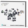Stavebnica Pixio Black & White Animals Smart magnetická (30102)