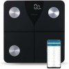 EVOLVEO Salente SlimFit, osobní diagnostická fitness váha, Bluetooth, černá SLIMFIT-BK