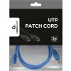 Gembird PP12-1M/B Eth Patch cat5e UTP, 1m, modrý
