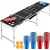 tectake Stôl na beer pong Cancun čierna