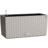 Lechuza Plastový samozavlažovací kvetináč Balconera Cottage 40 x 19 x 19 cm pieskovo hnedý
