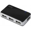 Digitus USB 2.0 4-Port Hub s napájecím adaptérem 5V/2A černý 4016032306535