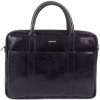 SEGALI Pánska kožená taška na notebook 7009 Black