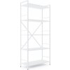 Policový regál LOFT 170x80x35 5 políc Farebné prevednie: Biela-Biela Tas Trade