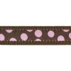 Vodítko RD prep. 12 mm x 2 m - Pink Spots on Brown