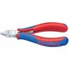 KNIPEX Bočné cvikacie kliešte KNIPEX na elektroniku, zrkadlové, 2f plast návlek, tvar 4, 115 mm, , 7742115_