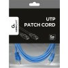 Gembird PP12-3M/B Eth Patch cat5e UTP, 3m, modrý