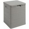 WOODYS záhradný plastový úložný box 90 L, svetlo šedá