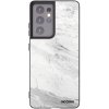 Picasee silikónový čierny obal pre Samsung Galaxy S21 Ultra 5G G998B - White marble