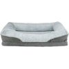Vital Bed LINO, ortopedický obdélníkový pelech, šedá/světlešedá 90 x 65 cm