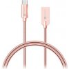 CONNECT IT CONNECT IT Wirez Steel Knight USB-C (Type C) - USB-A, metallic rose-gold, 2,1A, 1 m