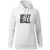 Volleyball nápis - Mikina dámská Cape s kapucí - XS ( Biela )