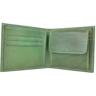 pánska luxusná peňaženka z pravej kože č.7942 v zelenej farbe pravá koža