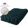 DRYBED Premium Vet Bed Metal čierny + tyrkysový 150 x 100 cm
