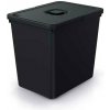 Systema Basic Flap Kôš odpadkový čierny s vekom 23 l