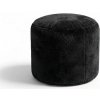 Sablio Taburetka Circle SOFTY - Midnight Black - 38x48 cm