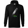 Motocross is my love - Mikina pánska Cape s kapucňou - 2XL ( Čierna )