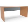 Viva 2 Kancelársky stôl Viva, 160 x 80 x 75 cm, rovné vyhotovenie, buk/sivý