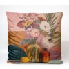 Takoy Zamatová obliečka na vankúš 45x45 maľovaný obraz kvetov 1-HT-00288 | 45 x 45 cm