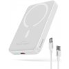 Baseus – Mini Air – powerbanka, USB-C, MagSafe nabíjanie, 20 W, 10000 mAh, kábel USB-C, 30 cm – biela KF2332458