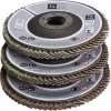LUX-TOOLS Súprava lamelových brúsnych kotúčov Multi, pr. 115 mm, 3dielna