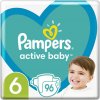 PAMPERS Active Baby Plienky jednorazové 6 (13-18 kg) 96 ks - MEGA PACK