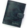 Pierre Cardin FOSSIL TILAK12 331A RFID modrá pánska kožená peňaženka 10,5 x 12,7 cm