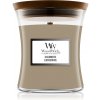 Woodwick Cashmere vonná sviečka s dreveným knotom 275 g
