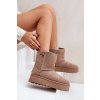 Big Star High women's snow boots on the platform OO274A097 beige