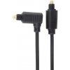 PremiumCord Kábel Toslink - Toslink 90 °, hrúbka kábla: 4.0mm, dĺžka 2m kjtos3-2