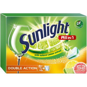 Sunlight All in 1 Citrus Tablety do umývačky riadu 52 ks 910 g od 6,99 € -  Heureka.sk