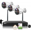 Dahua IP monitorovacia sada 3 kamier WI-FI 5MPx 2K F5D-PV-0280B s aktívnym IR LED detektorom do 30 m