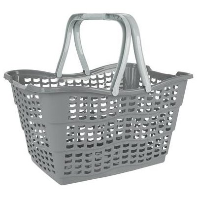 Keeeper Plastový nákupný košík, šedý