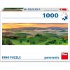 DINO Panoramatické puzzle Val d’Orcia, Toskánsko, Itálie 1000 dílků