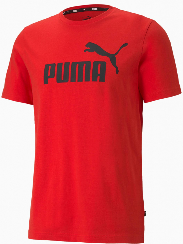 Puma pánske tričko Essentials Logo Tee červená