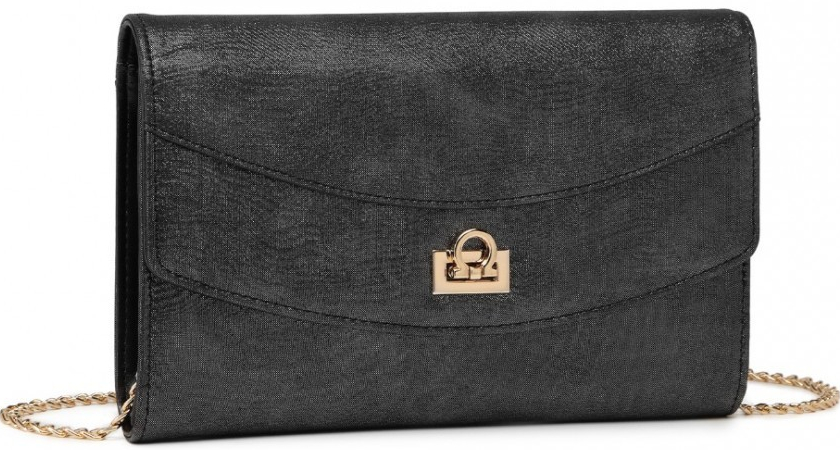 Miss Lulu dámska elegantná spoločenská kabelka LP2219 čierna