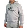 Alpha Industries Basic Hoody pánska mikina Pastel Grey Farba: šedá, Veľkosť: 3XL