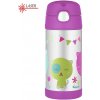 Detská termoska Thermos FUNtainer 355 ml Mačka - fialová-strieborná