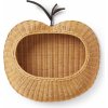 Ferm Living Nástenný úložný kôš Apple Braided Natural