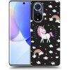 Picasee silikónový čierny obal pre Huawei Nova 9 - Unicorn hviezdne nebo