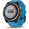 Garmin Quatix 7 Base Smart Watch 47mm, GPS, 10ATM, Graphite with Light Blue Silicone Band EU