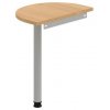 OFFICE PRO s.r.o. HOBIS prídavný stôl zakončovací oblúk - GP 60, dub
